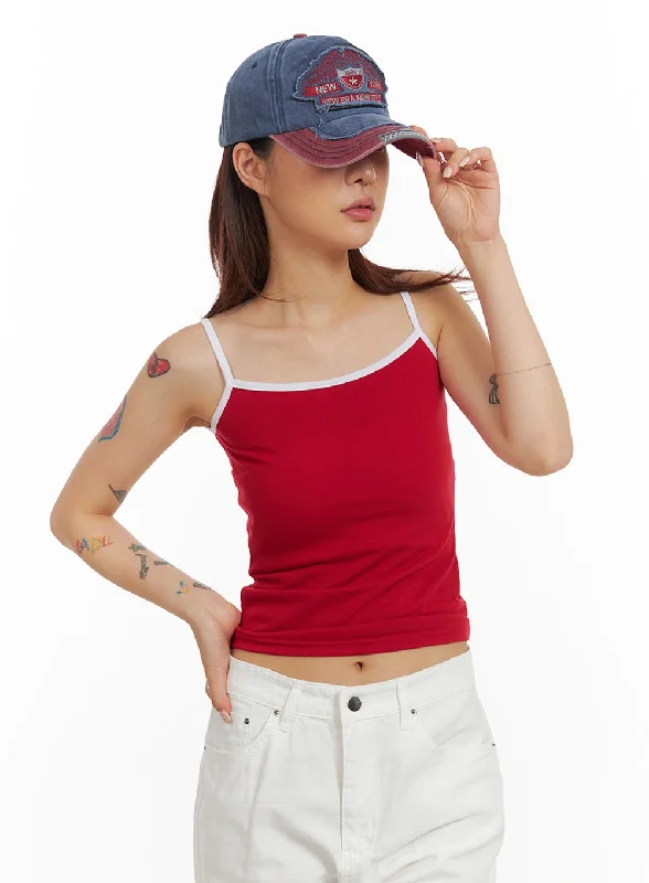 Don't Delay Slim Fit Contrast Cami Top IY410
