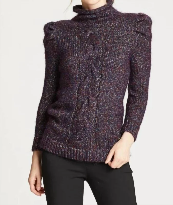 Value Deals Confetti Cable Sweater In Brown