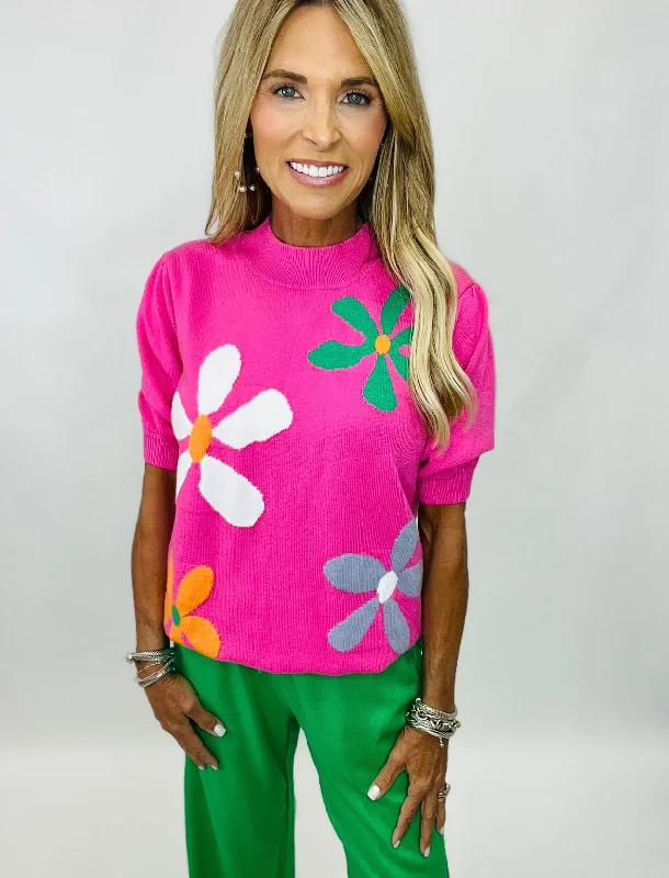 Super Deal POPPING ON PINK TOP