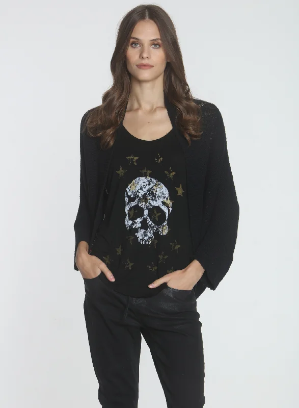 Year-End Sale Cocoon Cardigan - Black
