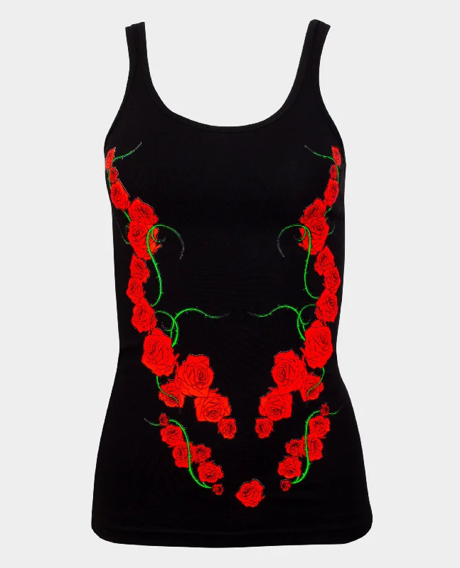 Early Access GIRLS VEST TATTOO ROSE