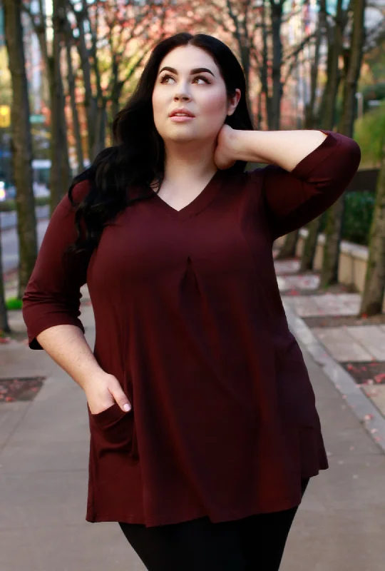 Unmissable Sale Playful Tunic - Garnet Bamboo