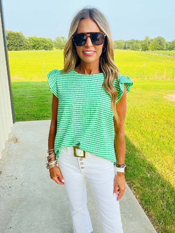 Early Bird Discount PALM BAY TOP -GREEN