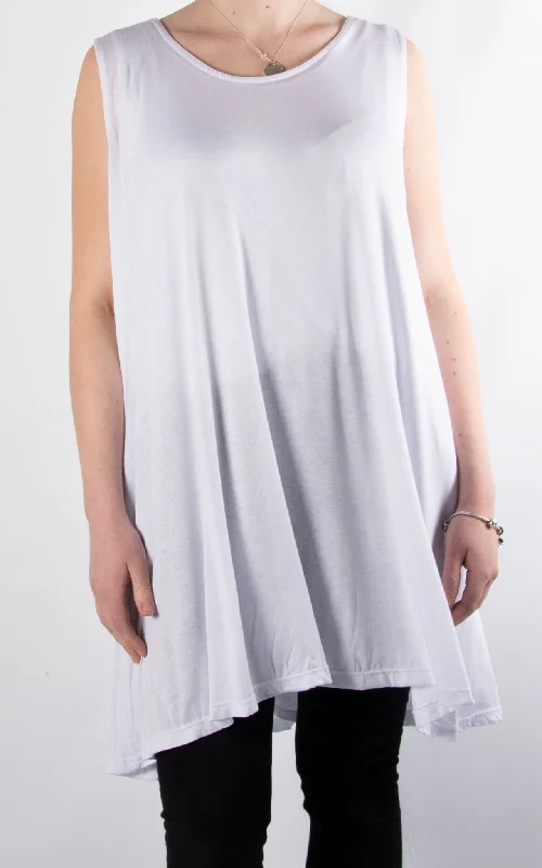 Steal Deal Tunic Vest | White