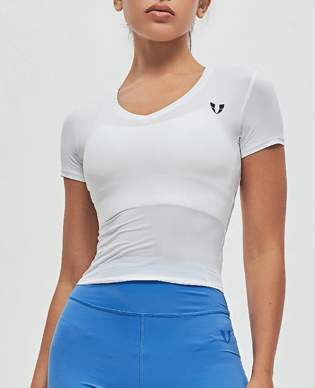 Deep Savings V-neck Training T-shirt - White